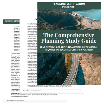 AICP Comprehensive Planning Study Guide